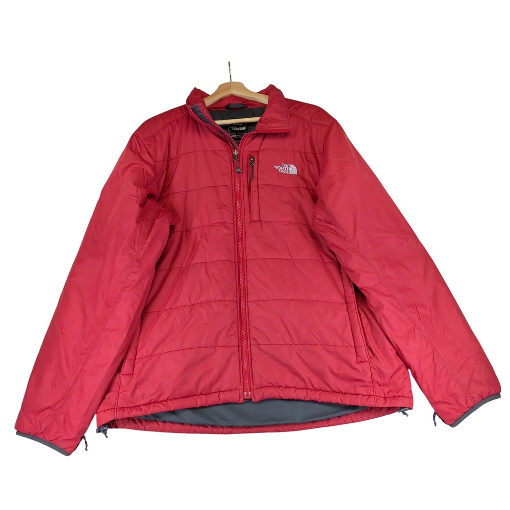 The North Face Redpoint Puffer Jacket Mens Red PrimaLoft Insulated Large